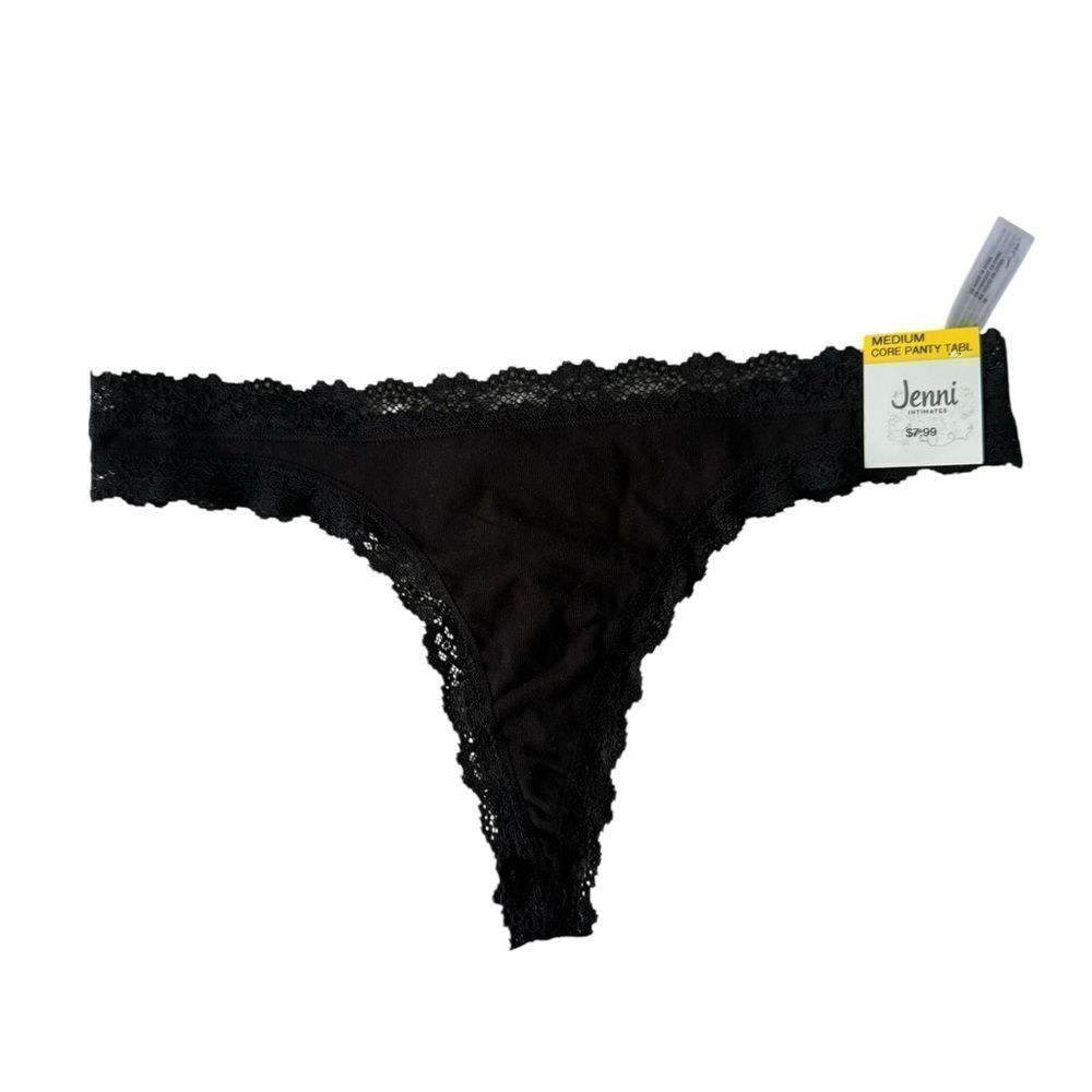 Jenni Black Lace Thong Size Medium